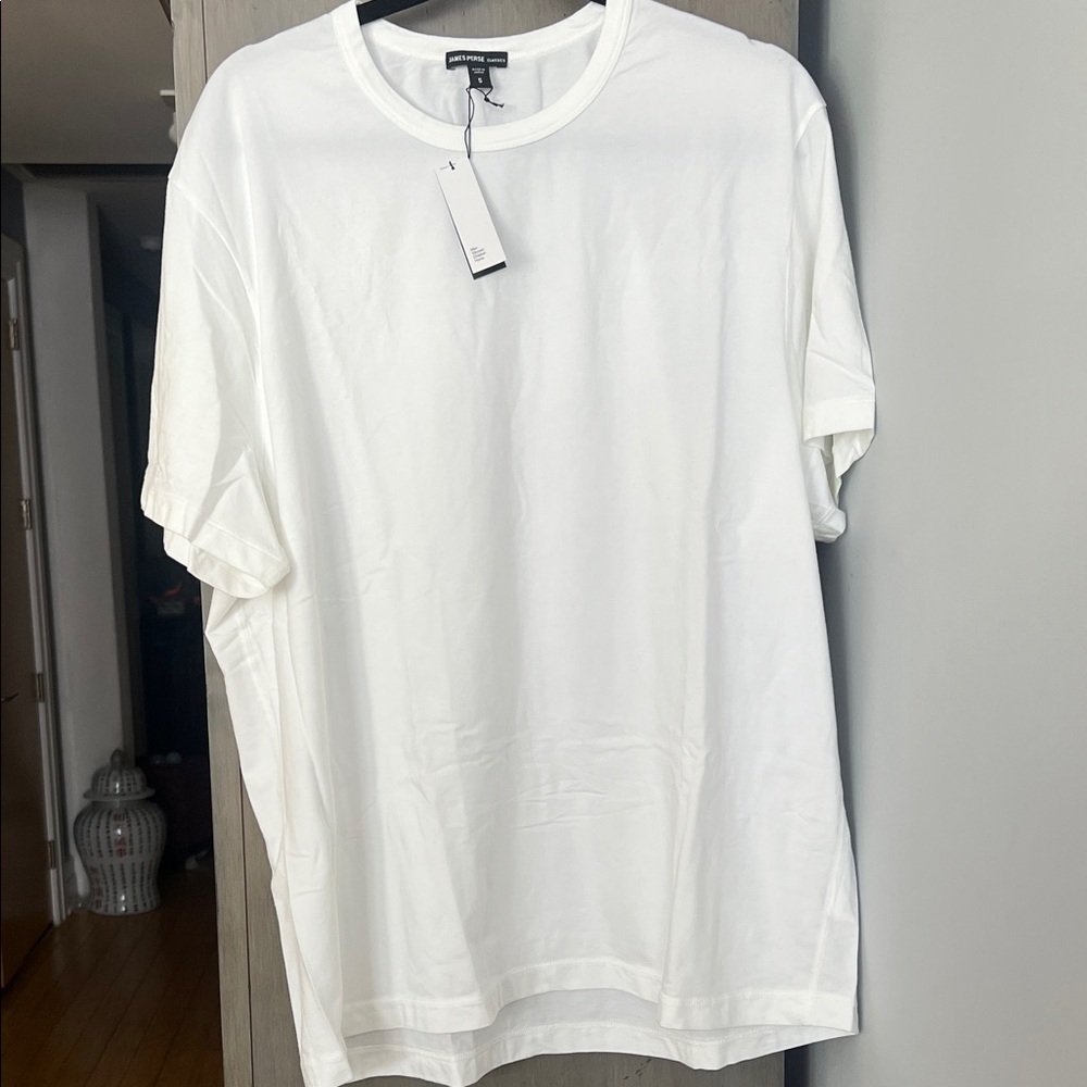 James Perse Classic White Short Sleeve Tee